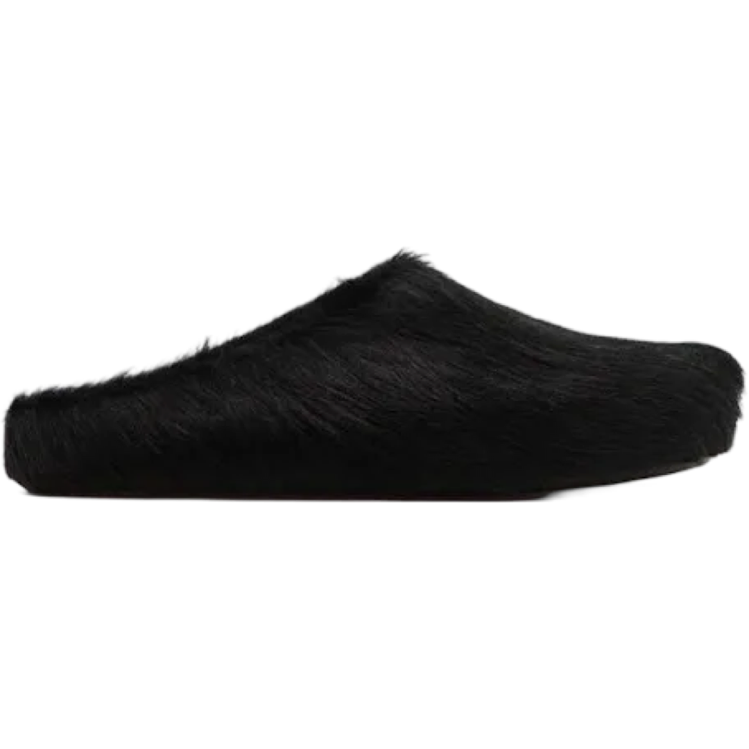 Marni Fussbett Sabot Slides (Black)