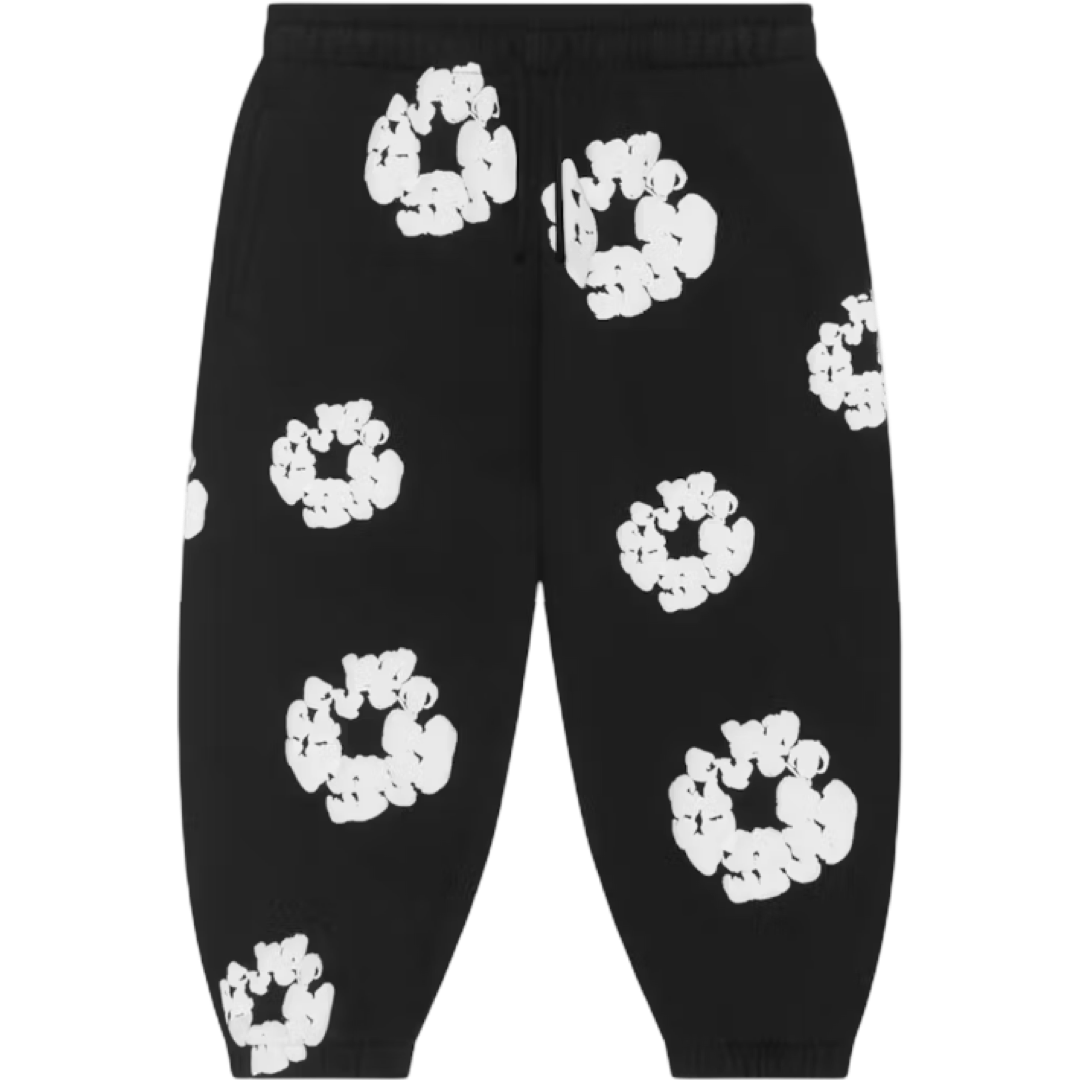 Denim Tears Kids Cotton Wreath Sweatpants (Black)