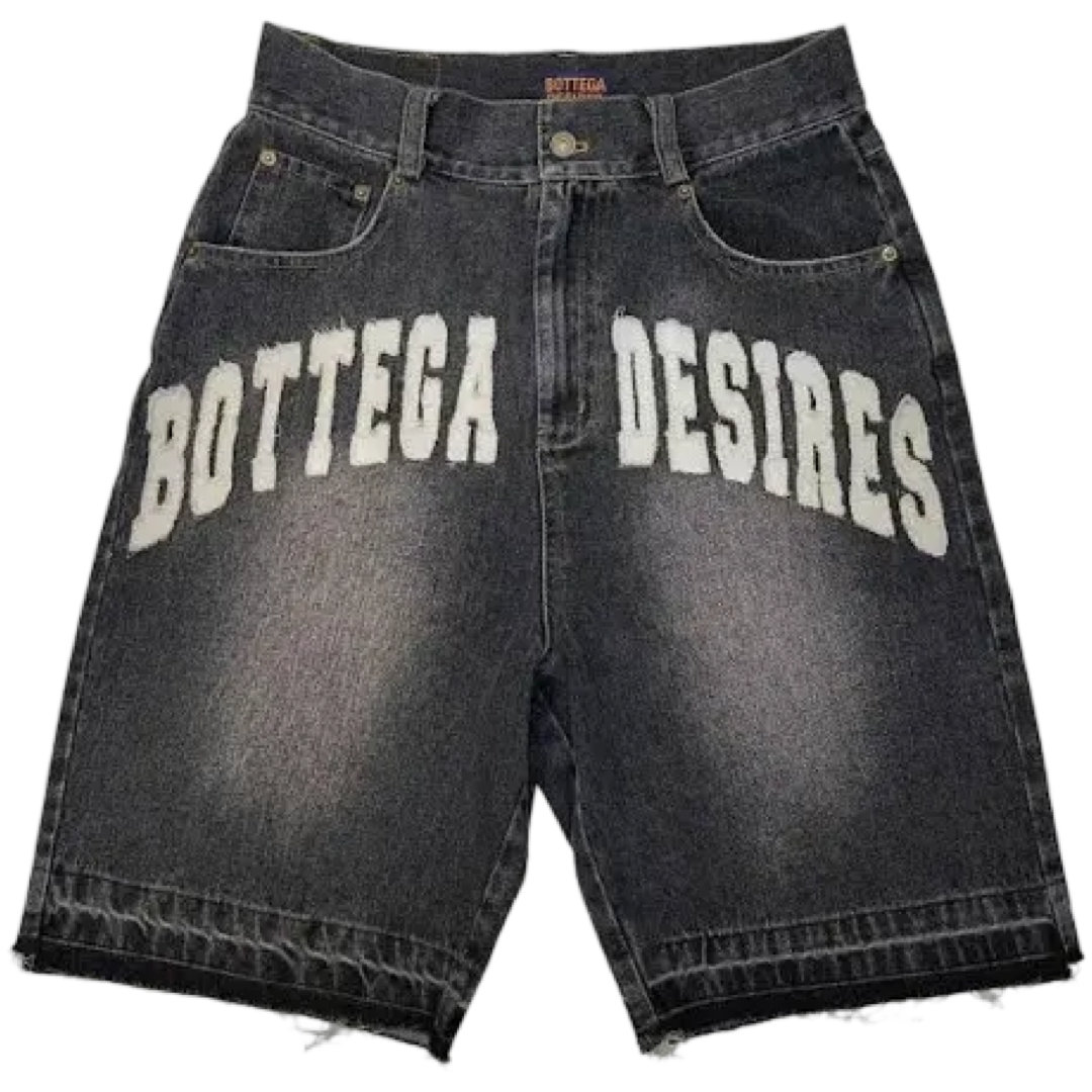 Bottega Desires Denim Shorts (Black)