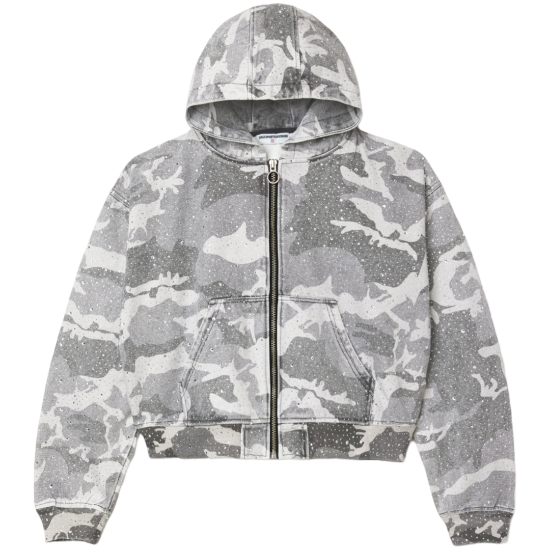 Vale Winter Crystal Camo Work Jacket (Grey)