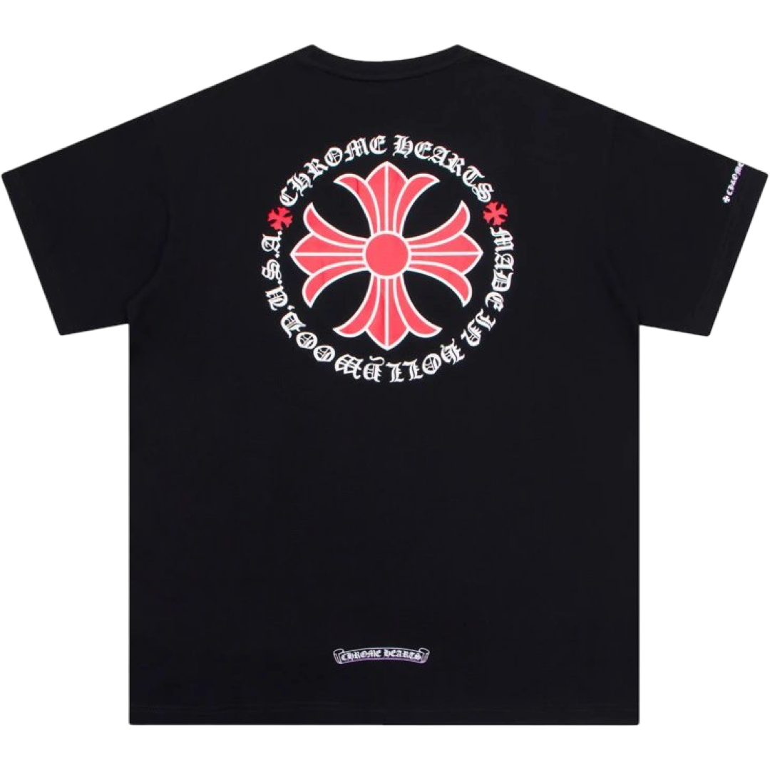 Chrome Hearts Red Cross Pocket Tee (Black)