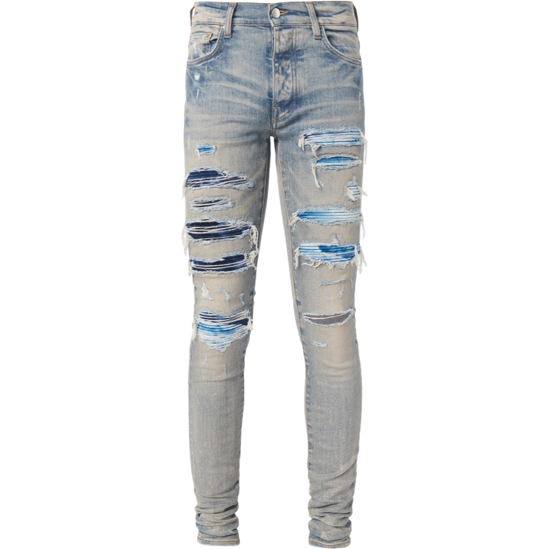 Amiri Tie Dye Bandana Thrasher Jean (Clay Indigo)