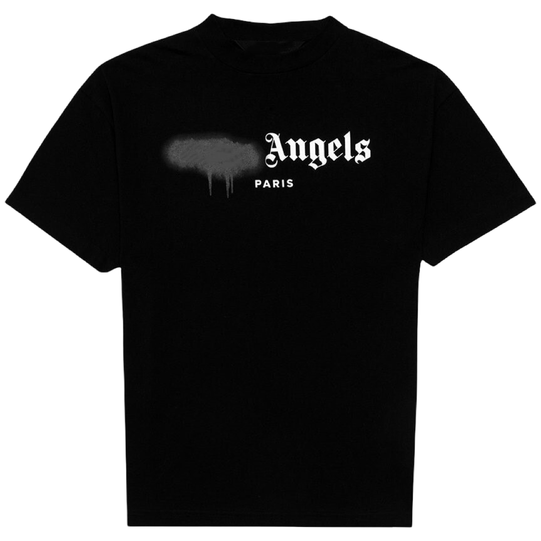 Palm Angels Paris Spray Paint Tee (Black)