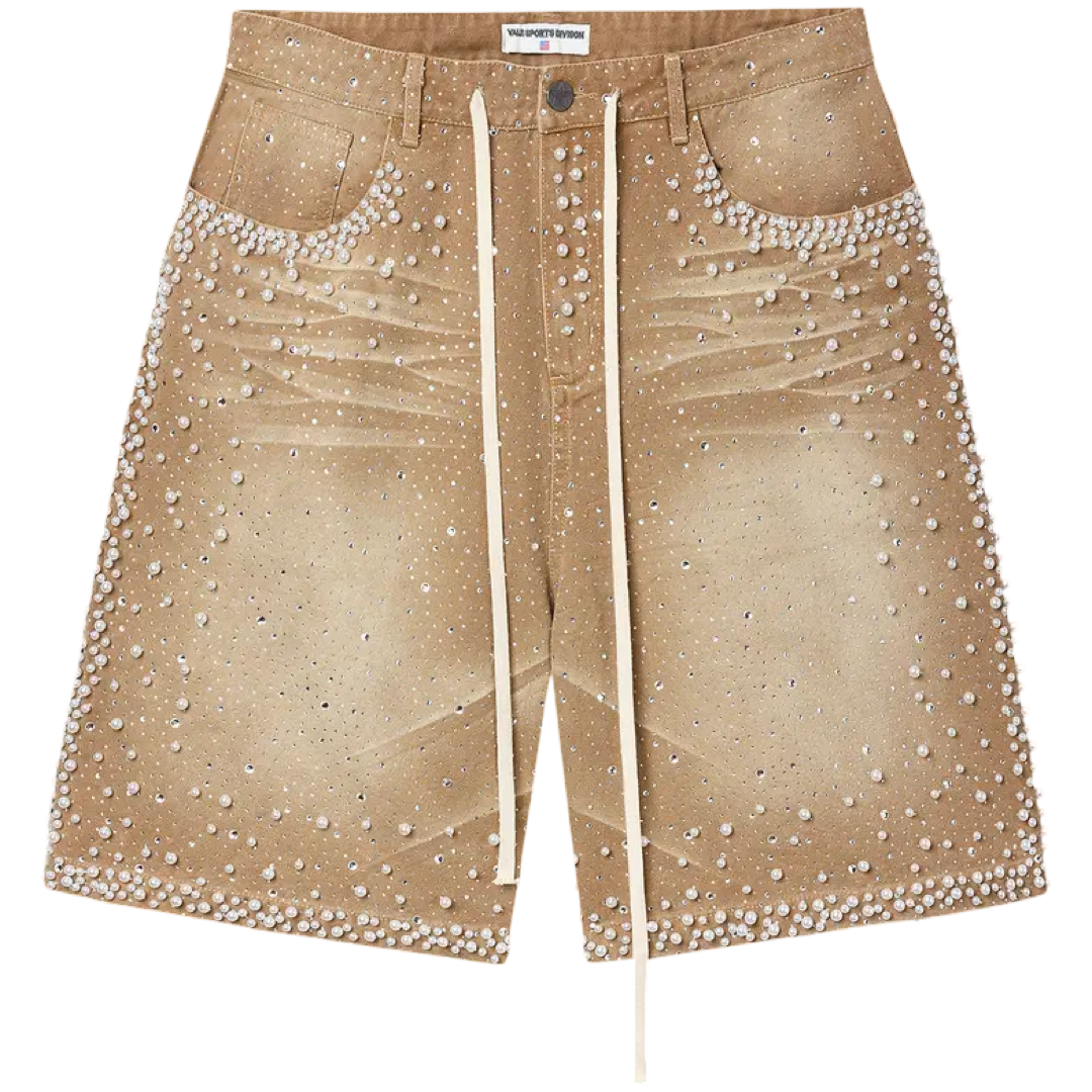 Vale ‘Rainstorm’ Jean Shorts (Tan)