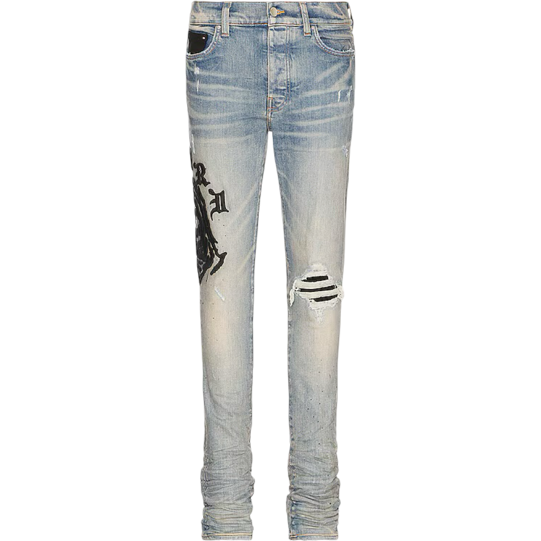 Amiri Wes Lang Reaper Logo Jean (Clay Indigo)
