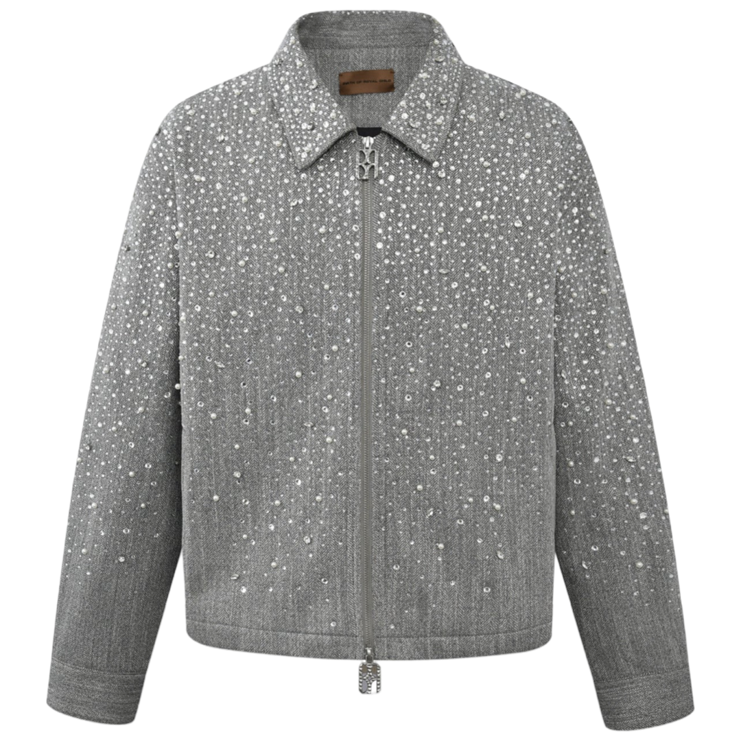 Birth of Royal Child ‘20K Diamond’ Zip Up Jacket (Grey)