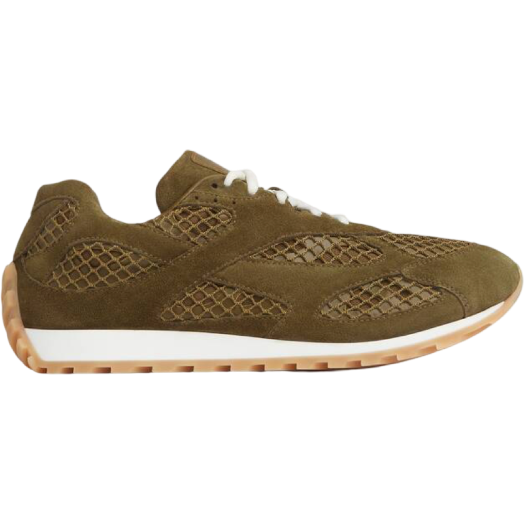 Bottega Veneta Orbit Sneaker (Olive/Mud-White)