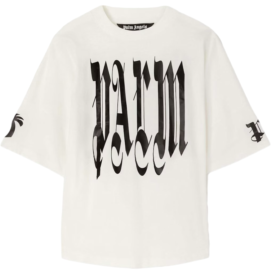 Palm Angels ‘Gothic Logo Over’ Tee (White)