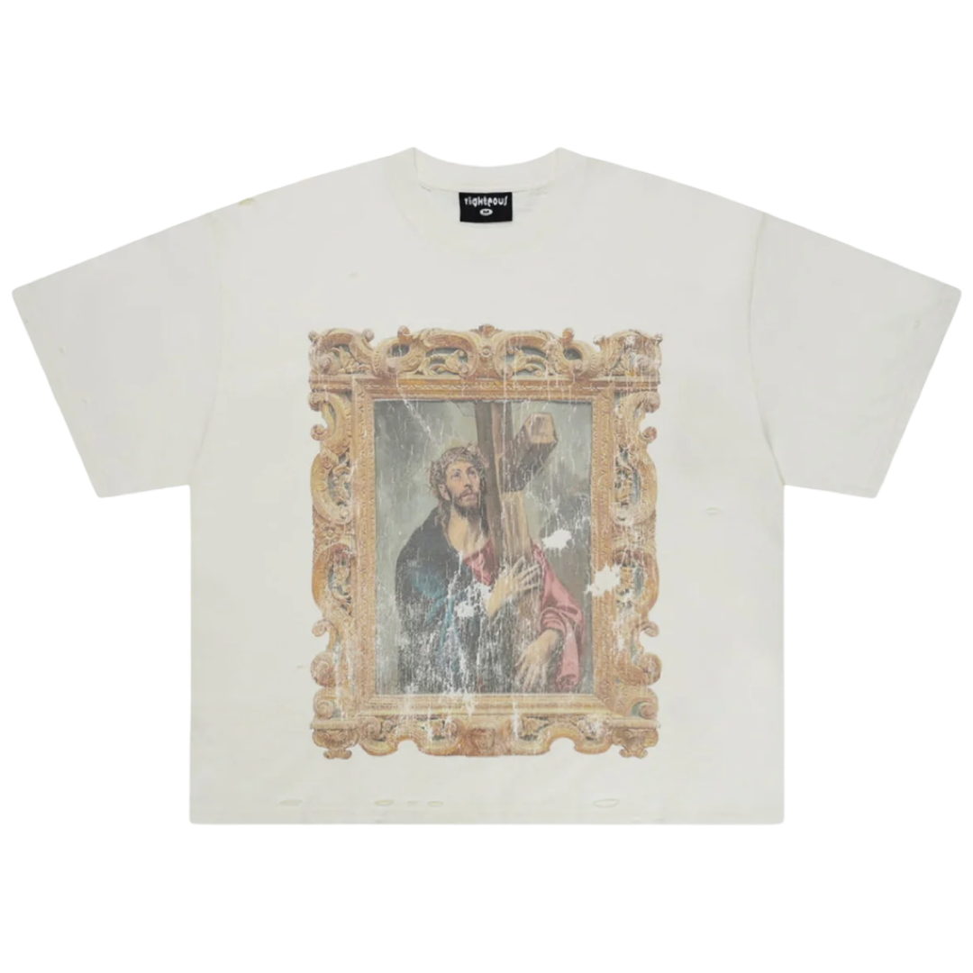 Righteous “Vintage Jesus” Tee (White)