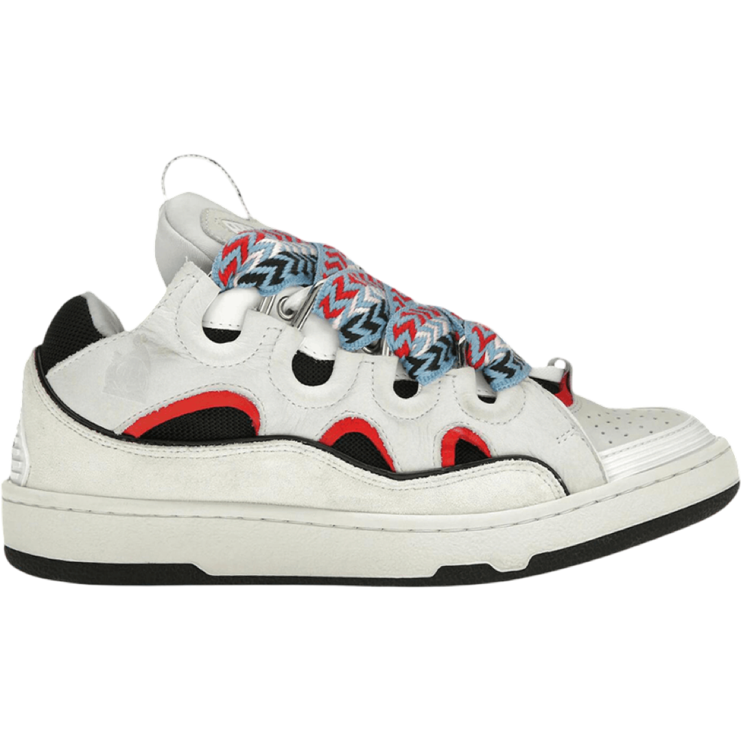 Lanvin Curb Sneakers (White/Black/Red/Blue)