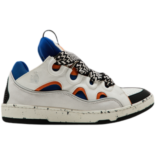 Lanvin Curb Sneakers (White/Blue/Orange)