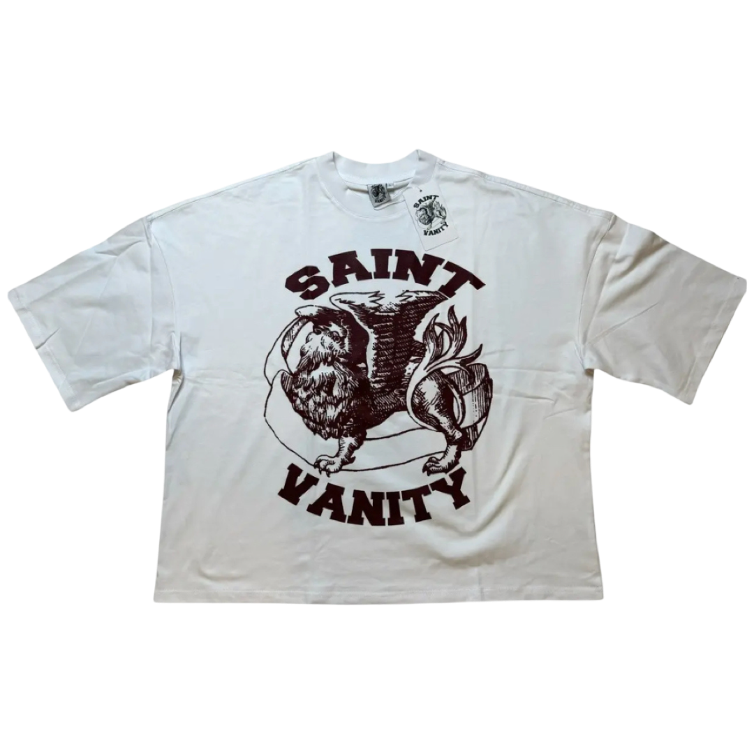 Saint Vanity ‘Griffin’ Tee (White/Brown)
