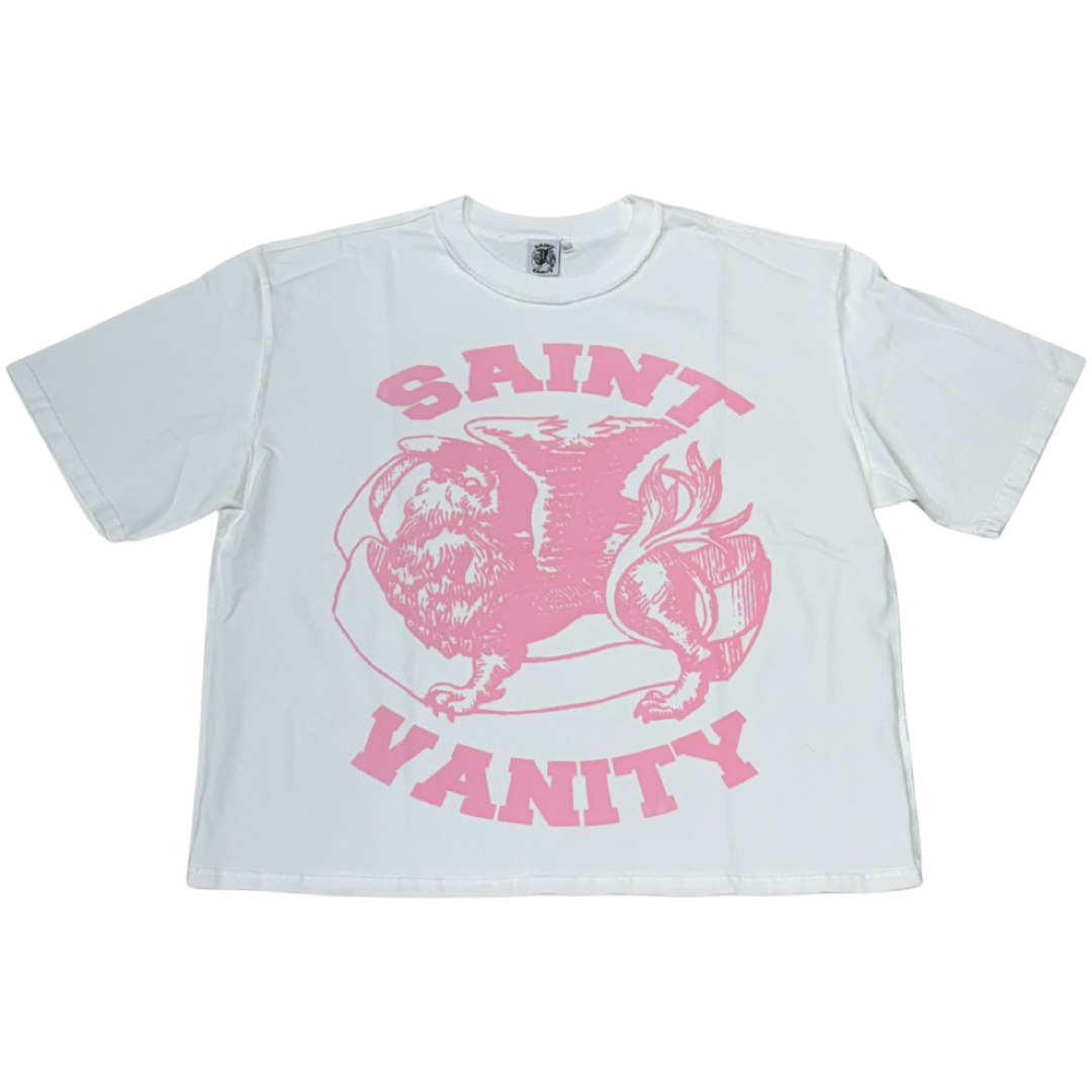 Saint Vanity ‘Griffin’ Tee (White/Pink)