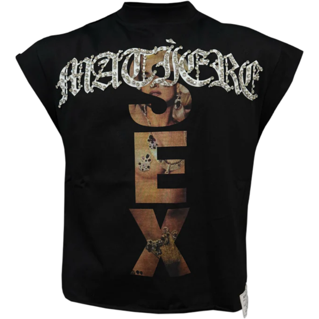 Matiere de Desirs ‘Madonna’ Cutoff Shirt (Black)