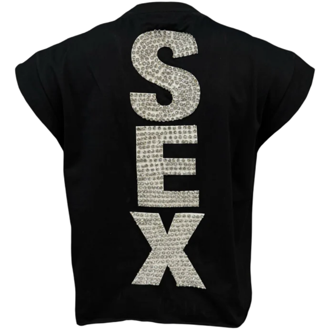 Matiere de Desirs ‘Madonna’ Cutoff Shirt (Black)