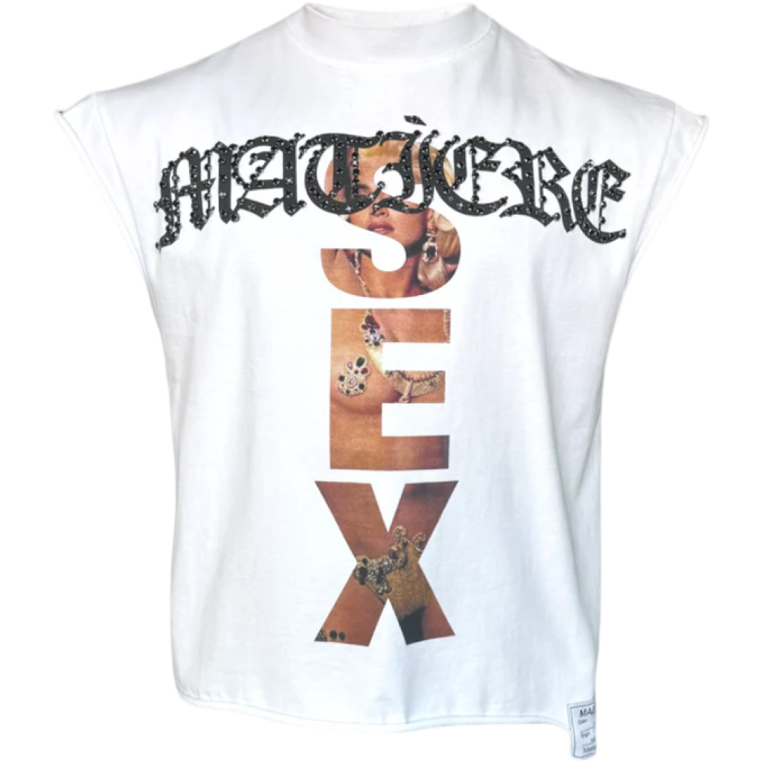 Matiere de Desirs ‘Madonna’ Cutoff Shirt (White)