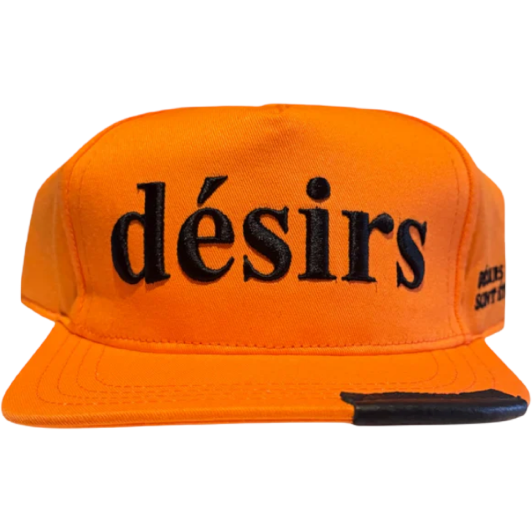 Matiere de Desirs Leather Patch Hat (Orange)