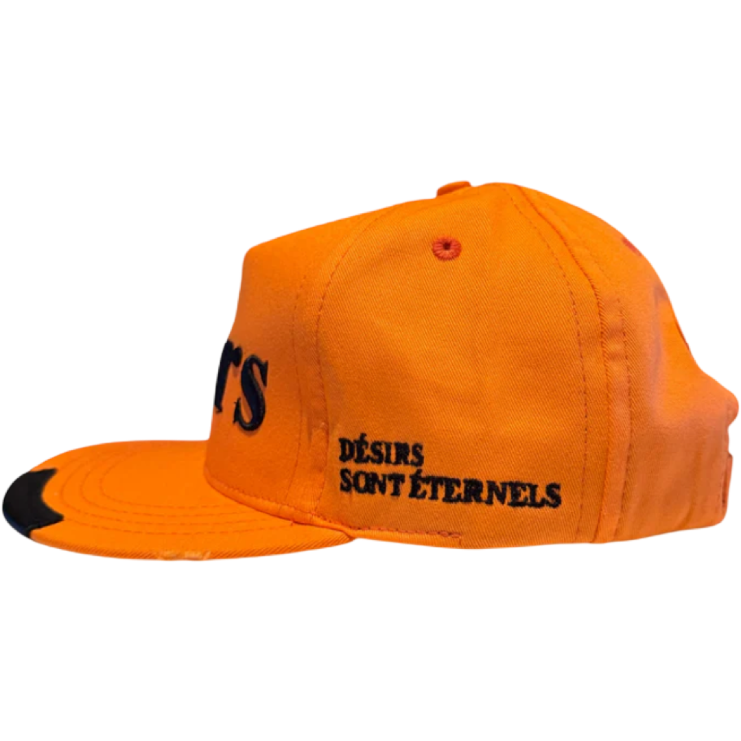 Matiere de Desirs Leather Patch Hat (Orange)