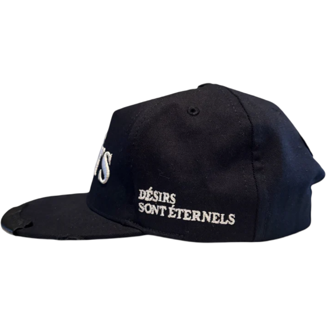 Matiere de Desirs Leather Patch Hat (Black)