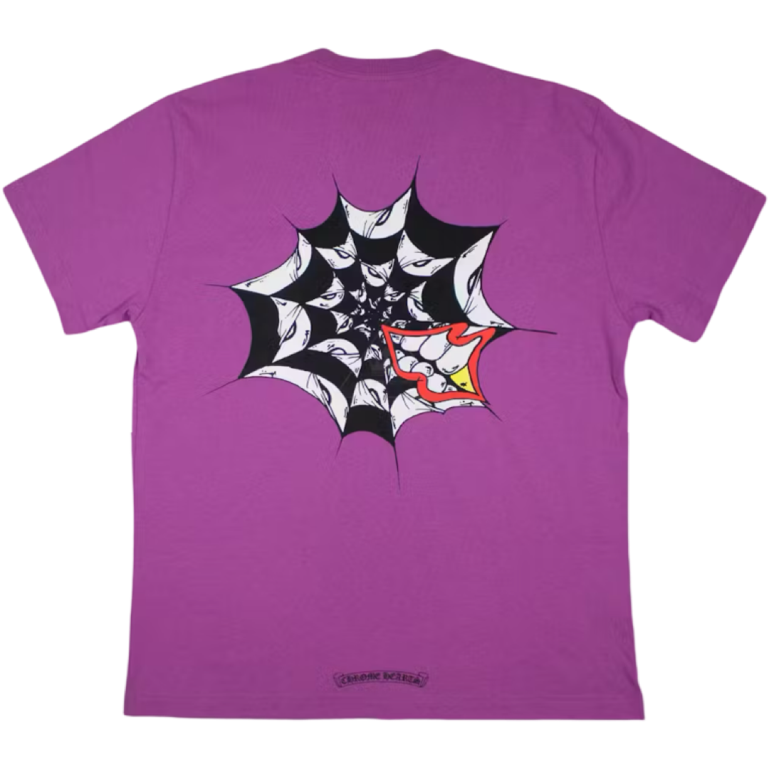 Chrome Hearts x Matty Boy Spiderweb Tee (Purple)