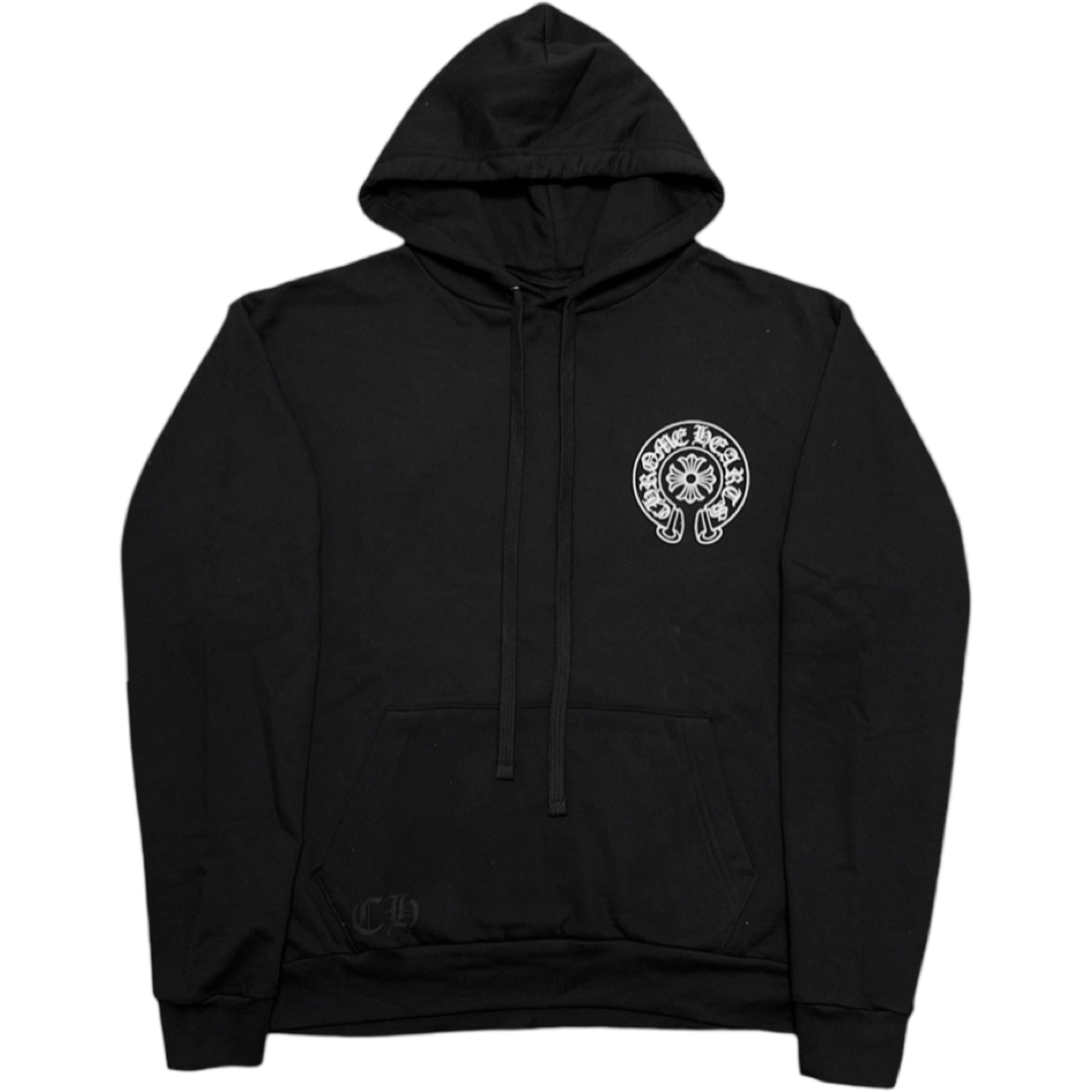 Chrome Hearts Horseshoe Miami Hoodie (Black/White)