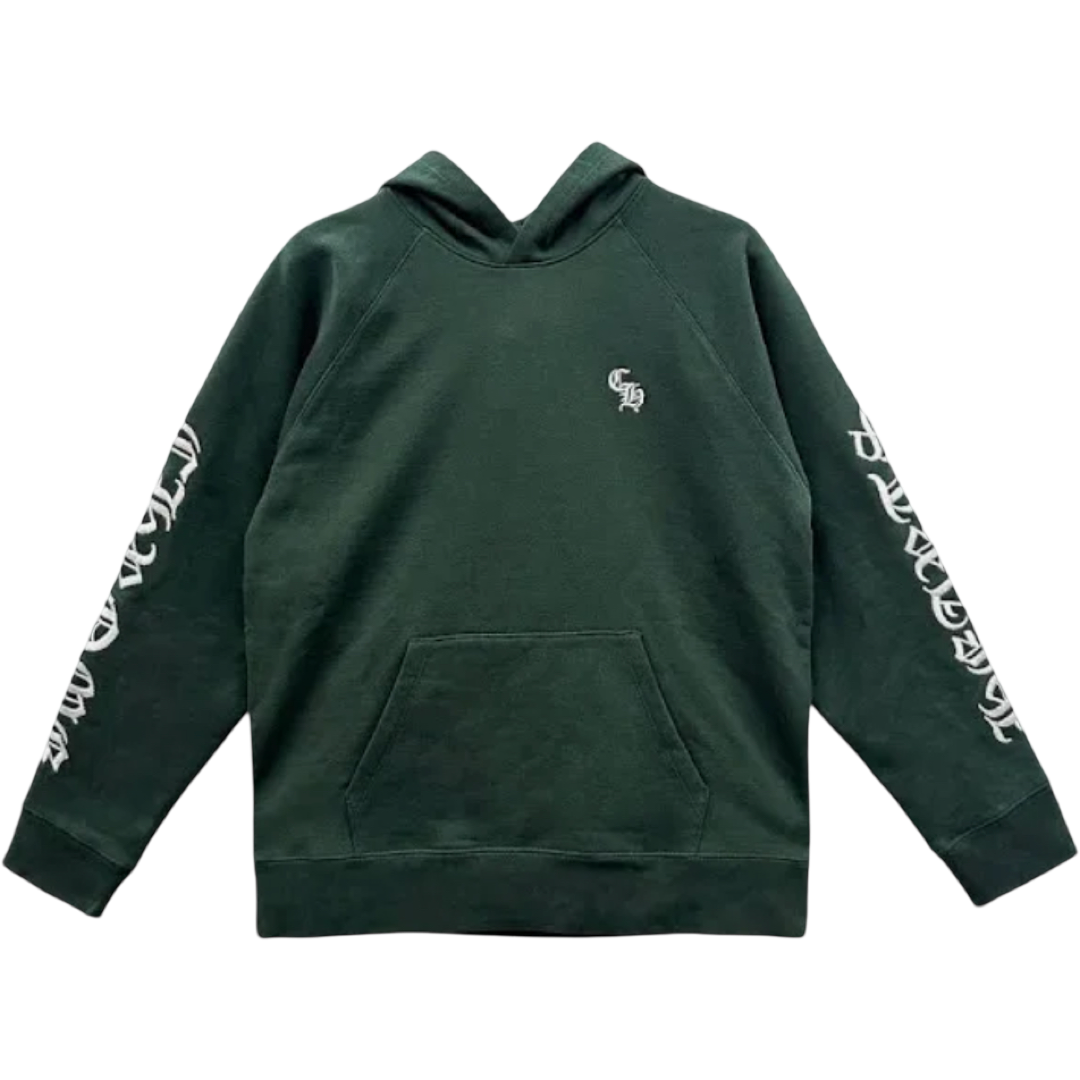 Chrome Hearts Embroidered "CH' Pullover Hoodie (Green)