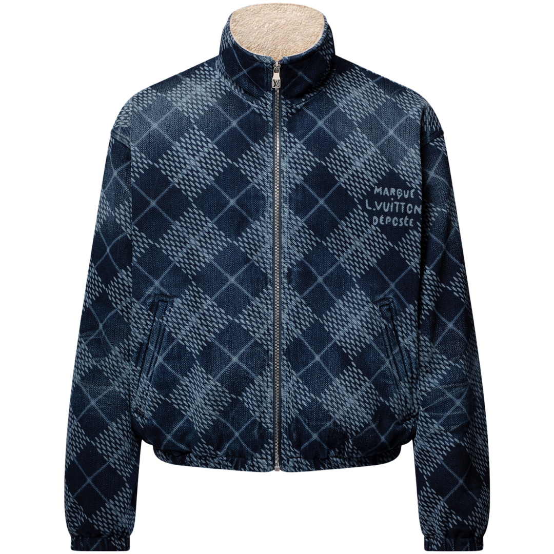 Louis Vuitton Denim Zip Up Jacket