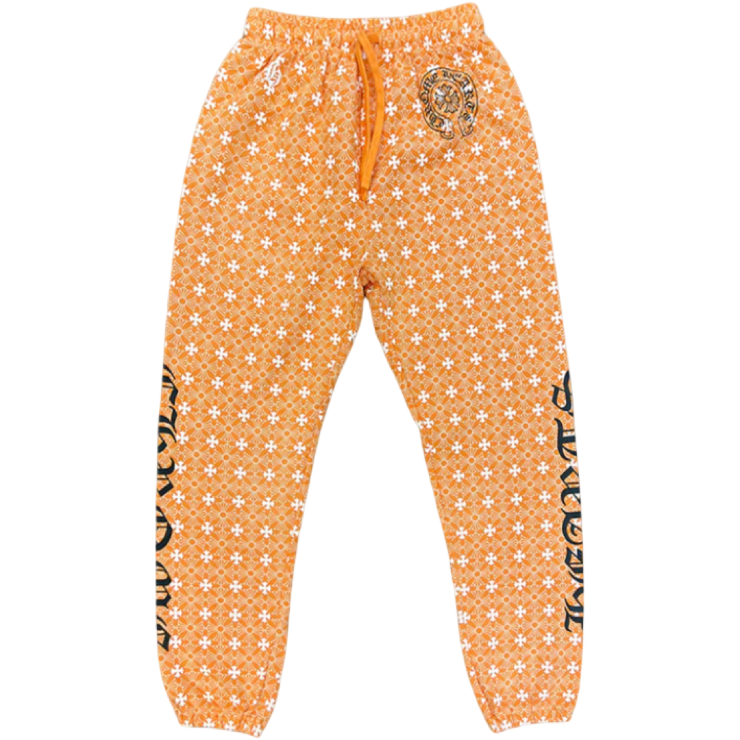 Chrome Hearts Orange Art Basel Sweatpants