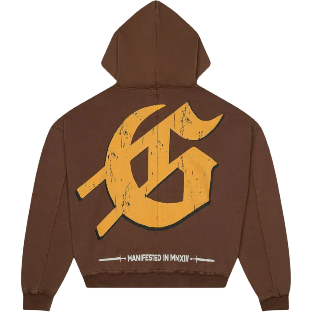 GodSpeed ‘Chrome Liberty’ Zip Up Hoodie (Brown)