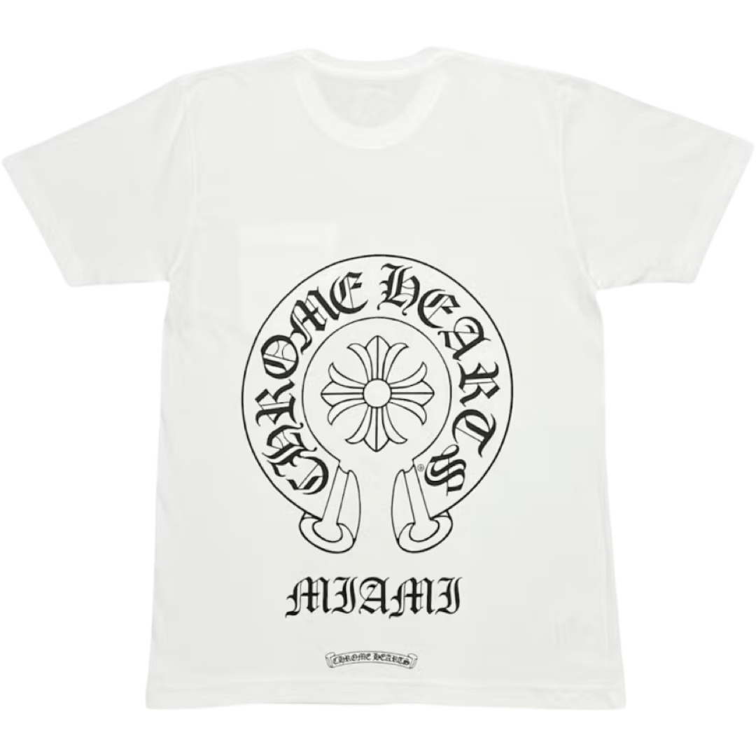 Chrome Hearts Miami Horseshoe Pocket Tee (White)