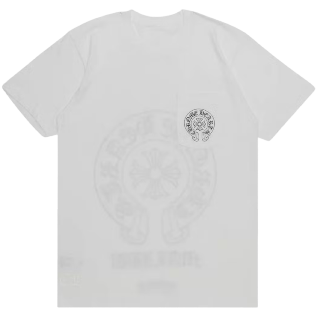 Chrome Hearts Miami Horseshoe Pocket Tee (White)