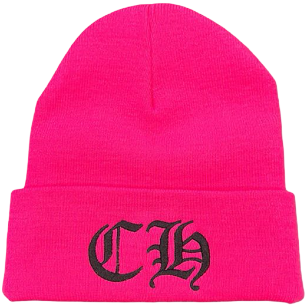 Chrome Hearts Embroidered Beanie (Pink)