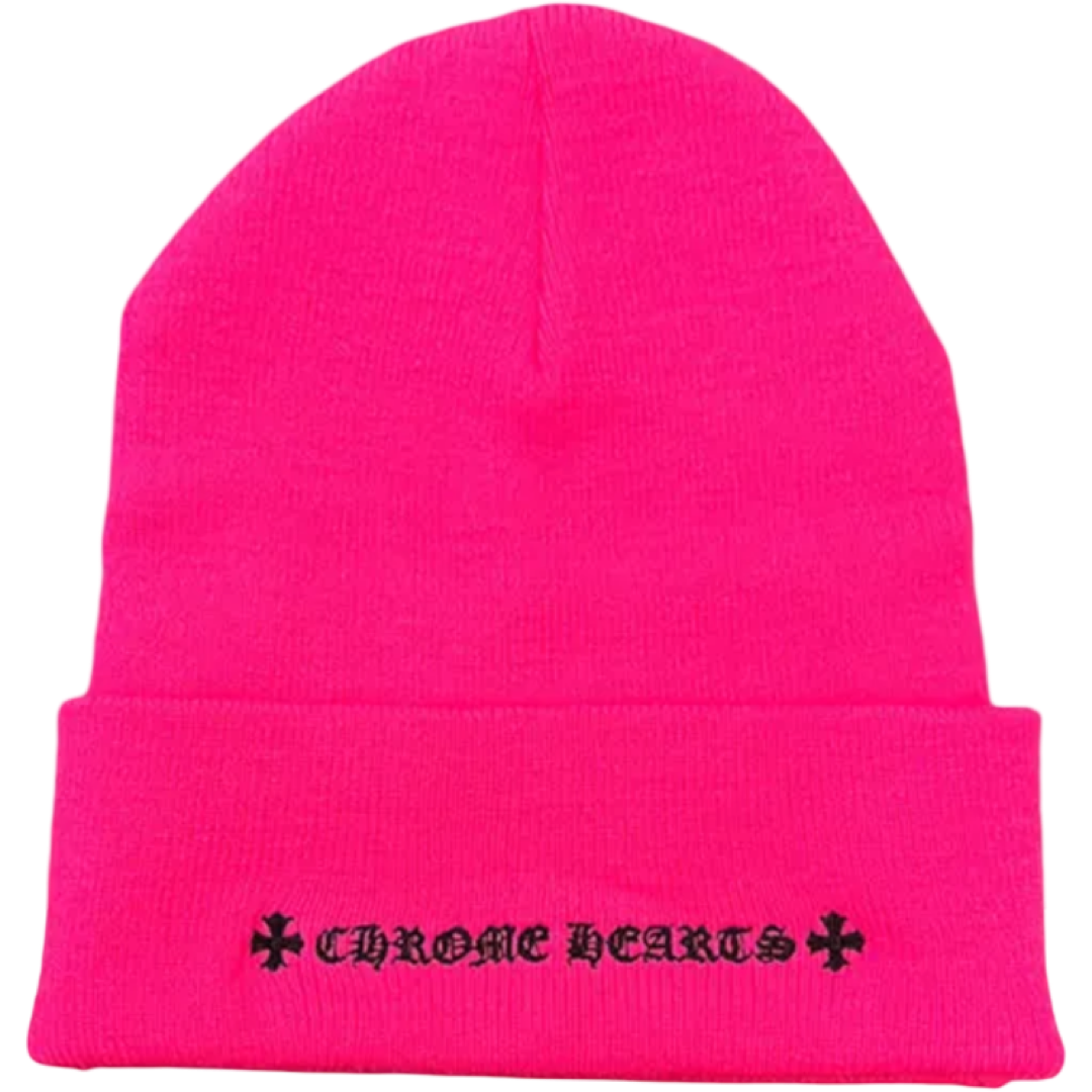Chrome Hearts Embroidered Beanie (Pink)