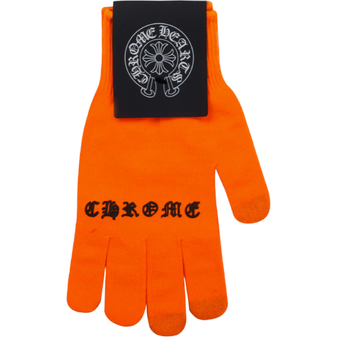 Chrome Hearts Neon Work Gloves (Orange)
