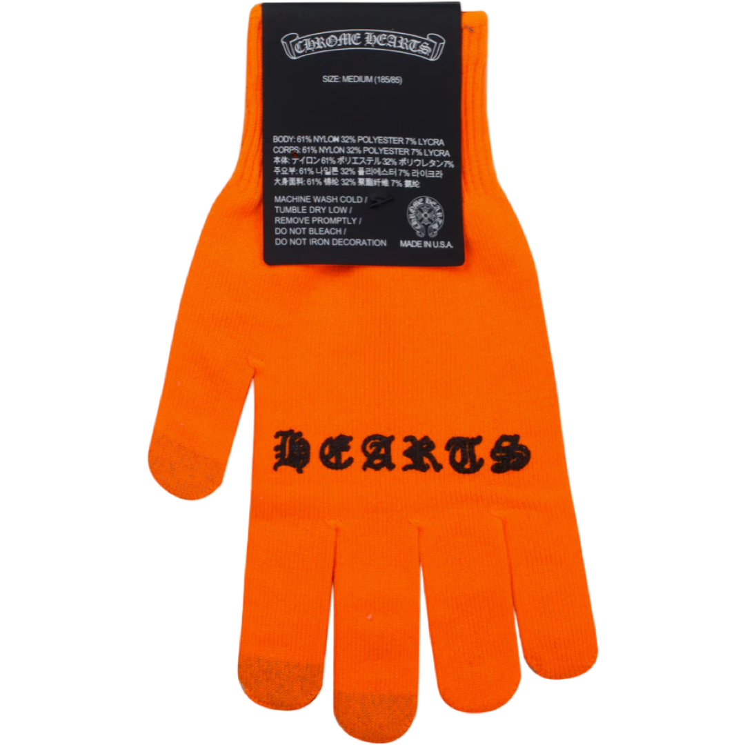 Chrome Hearts Neon Work Gloves (Orange)