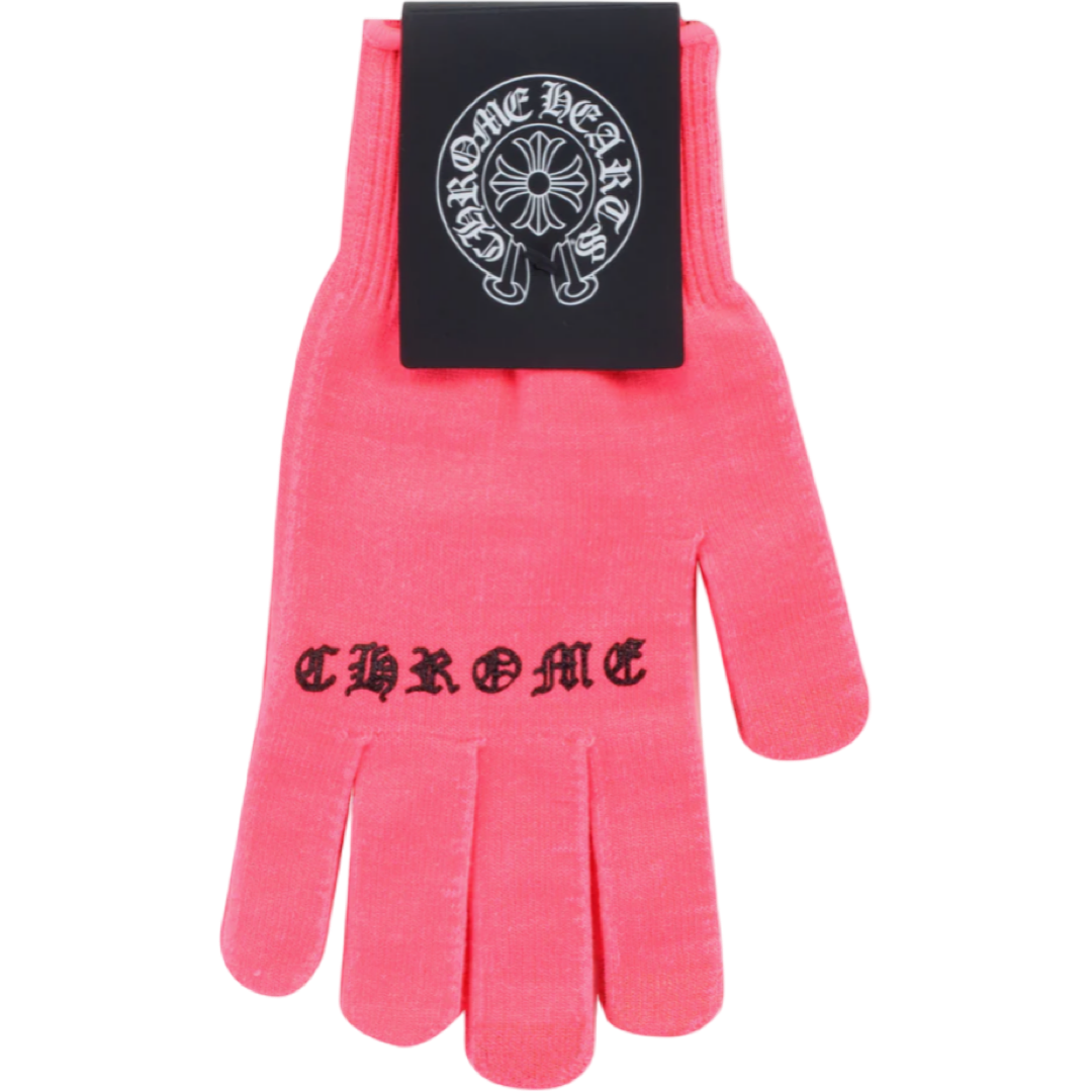Chrome Hearts Neon Work Gloves (Pink)