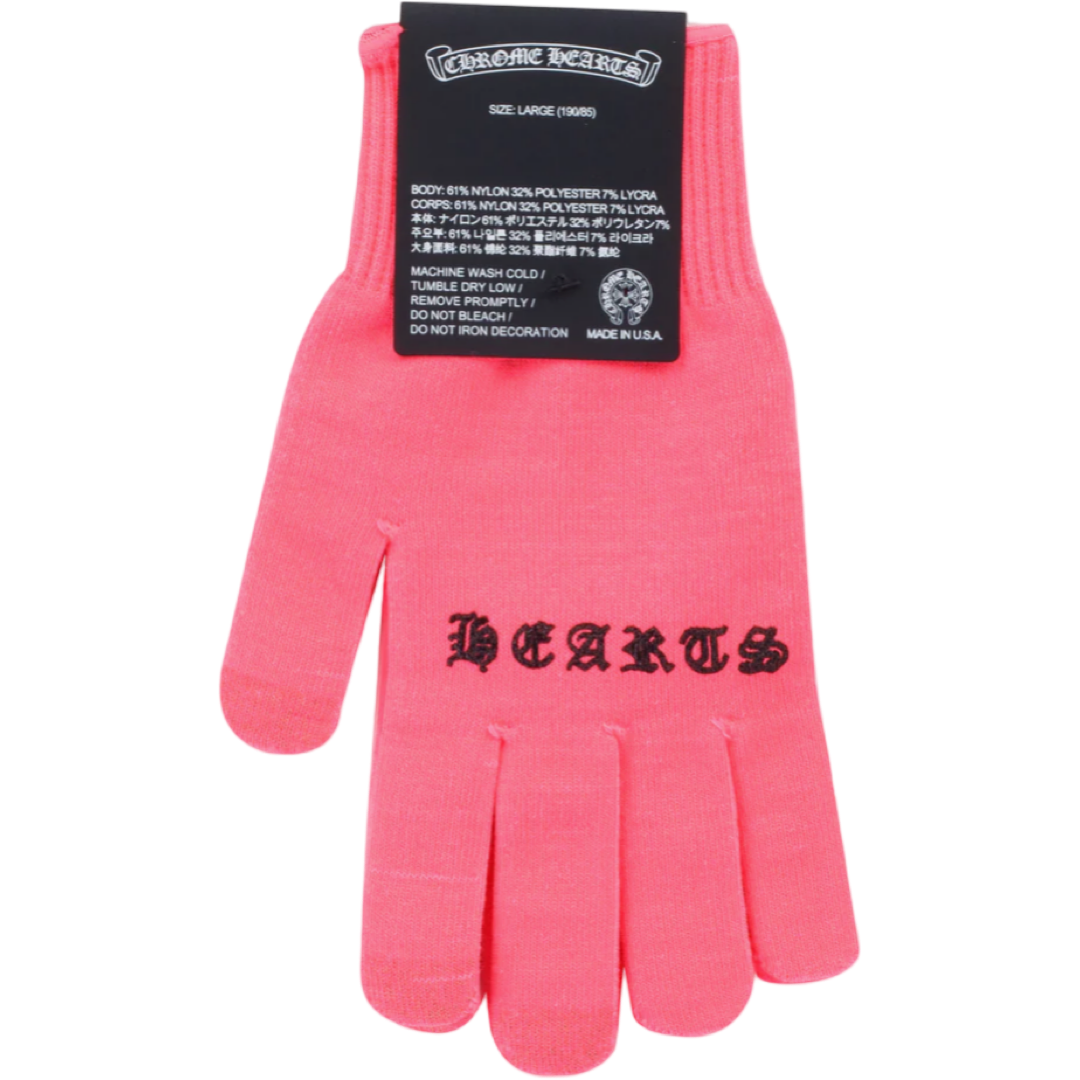 Chrome Hearts Neon Work Gloves (Pink)