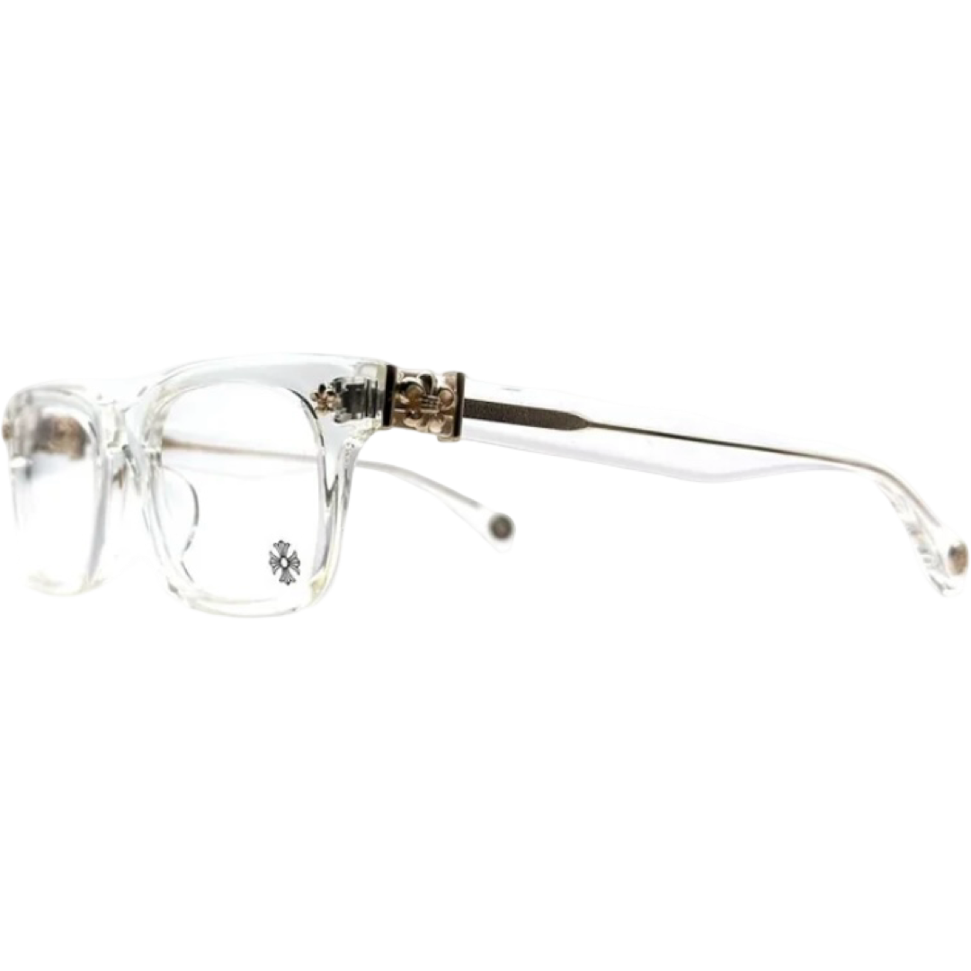 Chrome Hearts Gittin Any-A CRYS GP Fleur Frames (Crystal/Gold)