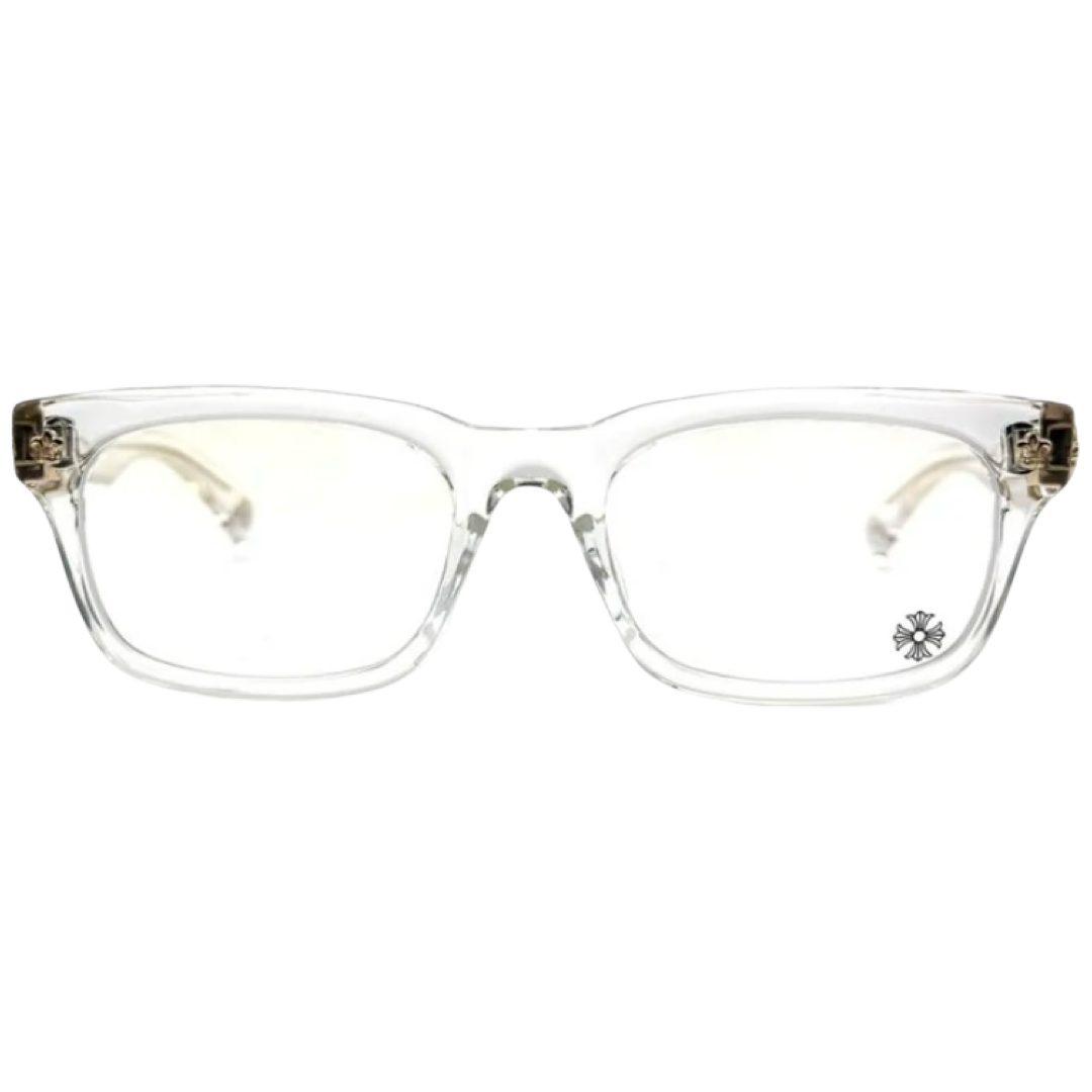 Chrome Hearts Gittin Any-A CRYS GP Fleur Frames (Crystal/Gold)