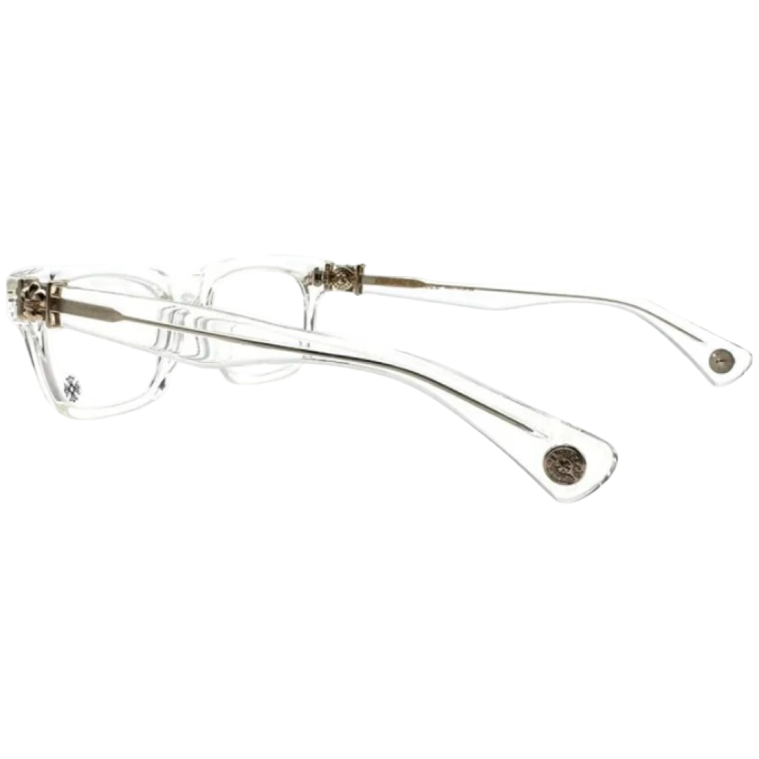 Chrome Hearts Gittin Any-A CRYS GP Fleur Frames (Crystal/Gold)