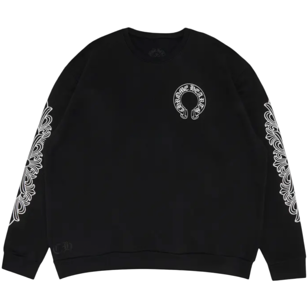 Chrome Hearts Floral Crewneck (Black)