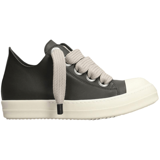 Rick Owen's Leather Jumbo Lace Low (Bosco/Milk/Milk)