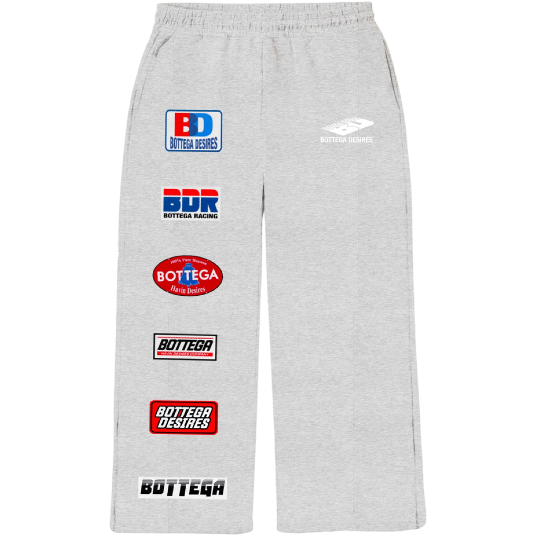 Bottega Desires 'BDR Patches' Sweatpants (Grey)