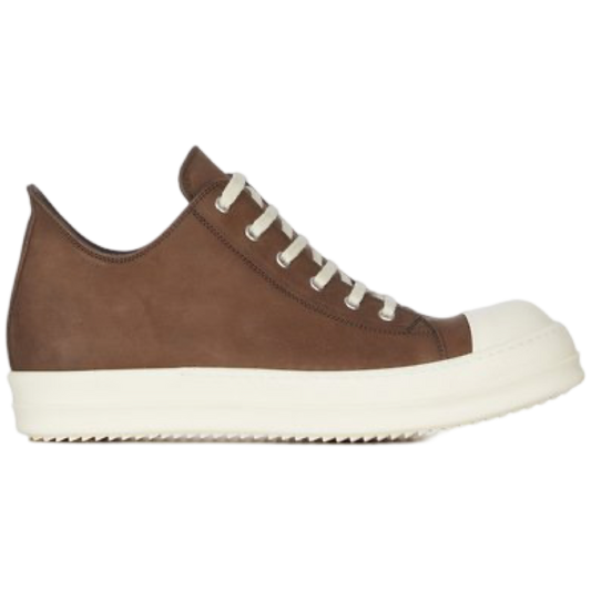 Rick Owens Porterville Leather Low Sneakers ‘Dark Dust’