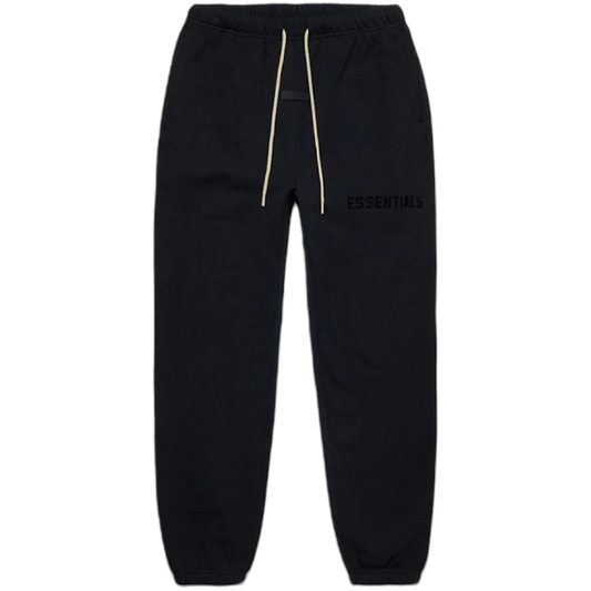 Fear of God Essentials Sweatpants (Jet Black) (Beige Drawstring)