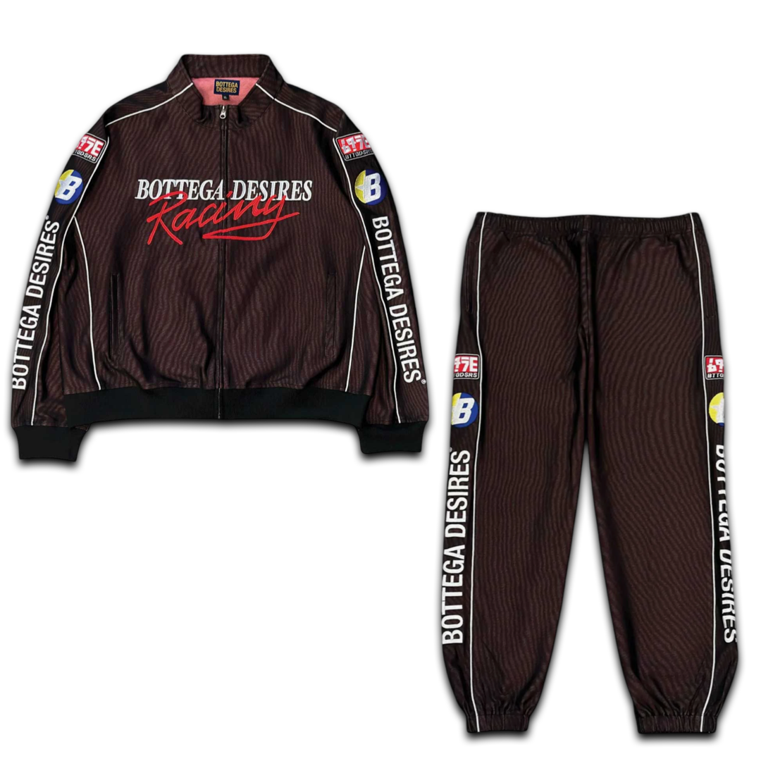 Bottega Desires Race Tracksuit Set (Black)
