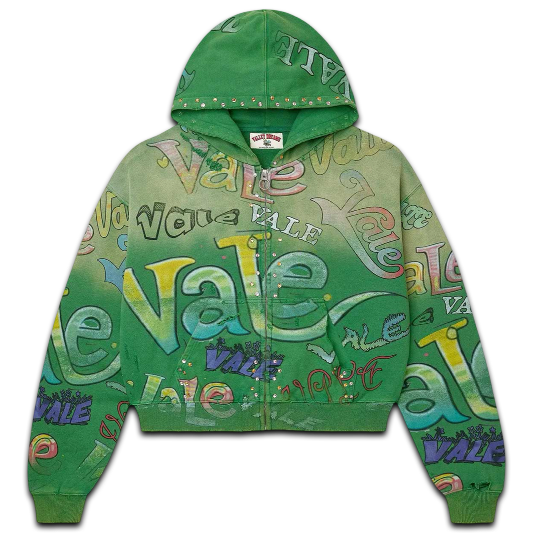 Vale Forever Inferno Zip-Up Hoodie (Green)
