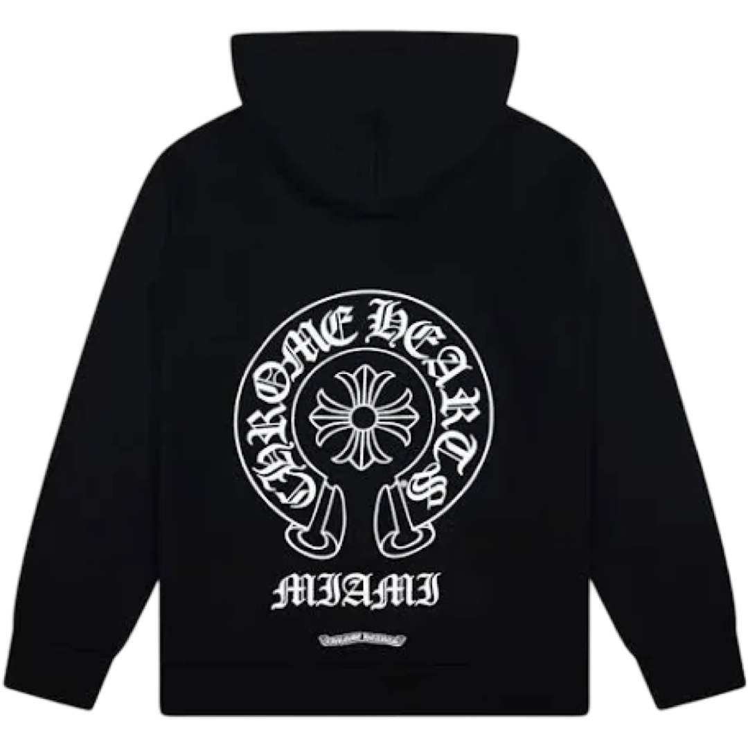 Chrome Hearts Miami Pullover Hoodie (Black)