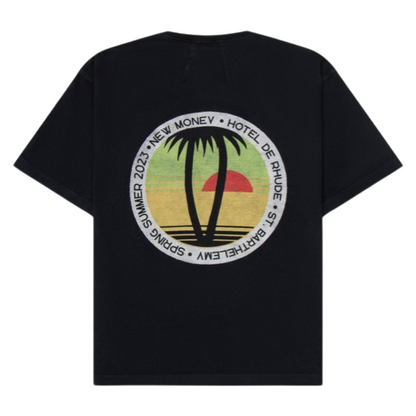 Rhude Twin Palm Trees Tee (Black)