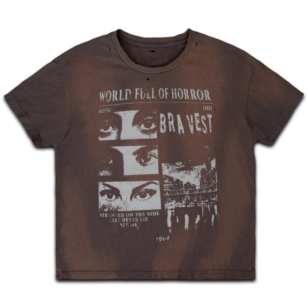 Bravest Studios Horrors Vintage Tee (Aged Black)